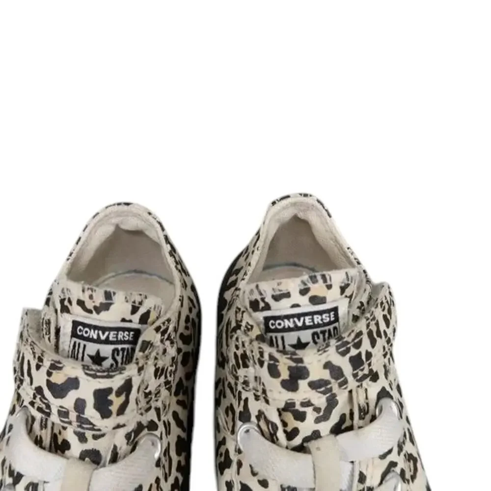 Converse Shoes Infant 9 Sneakers Chuck Taylor All Star Low Toddler Leopard Print